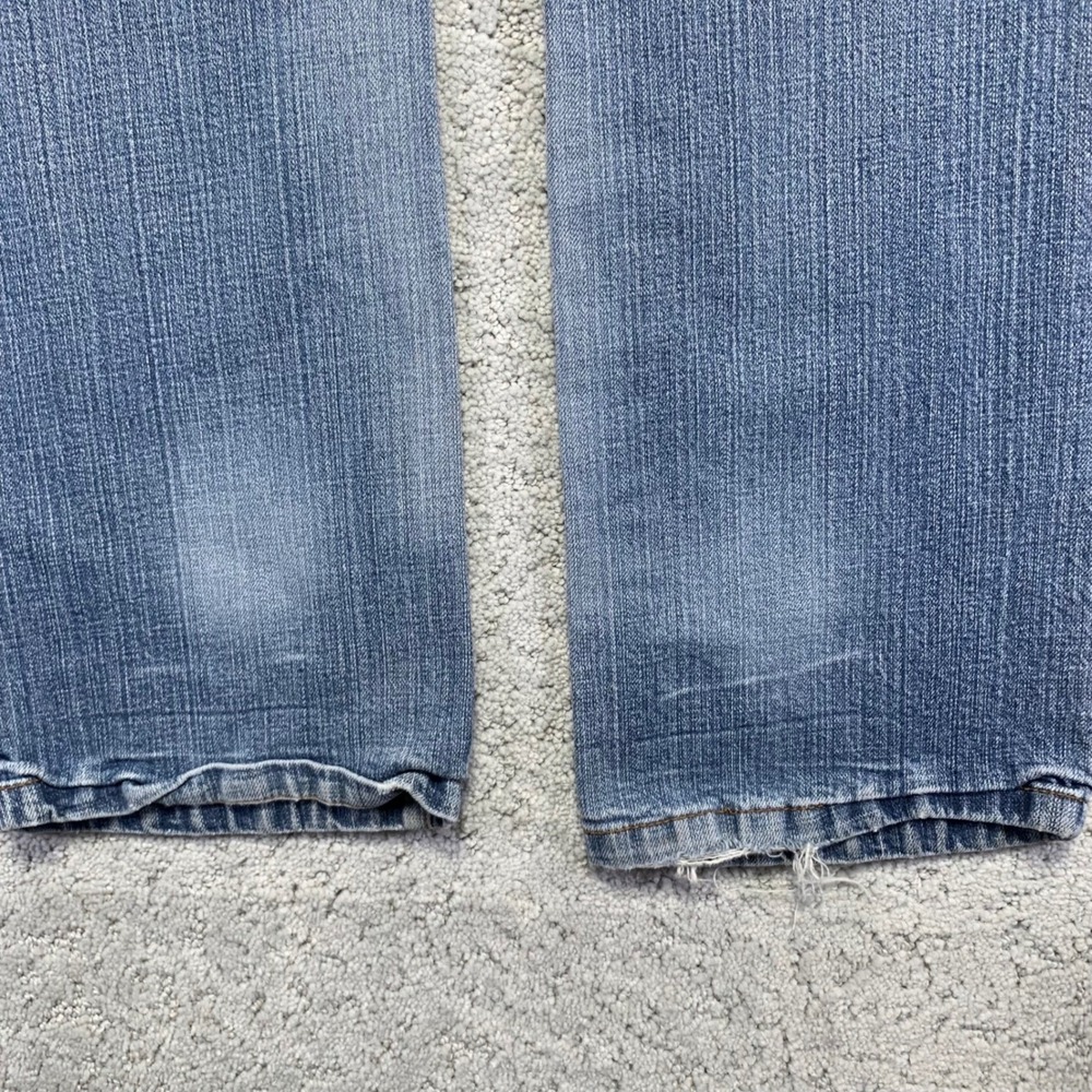Vintage Arizona Jean Co Jeans Womens Size 5 Boot Cut Distressed Light Wash Denim - Picture 14 of 16